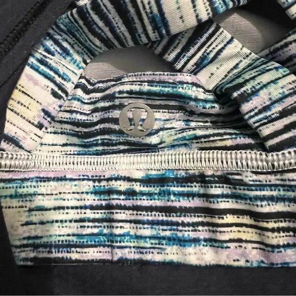 Lululemon Ready & Go Tank Inkwell Blue / Blurry Belle Multi Size 4 - Picture 10 of 12